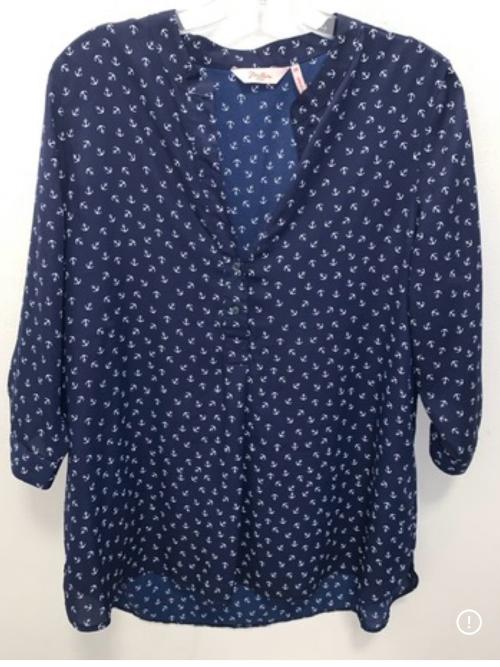 Vintage Millers Woman Blue Umbrella Shirt Size 14